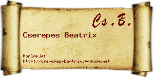 Cserepes Beatrix névjegykártya